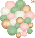 ADLKGG Paper Lanterns Party Decorative, Round Hanging Paper Lanterns Wedding by ADLKGG