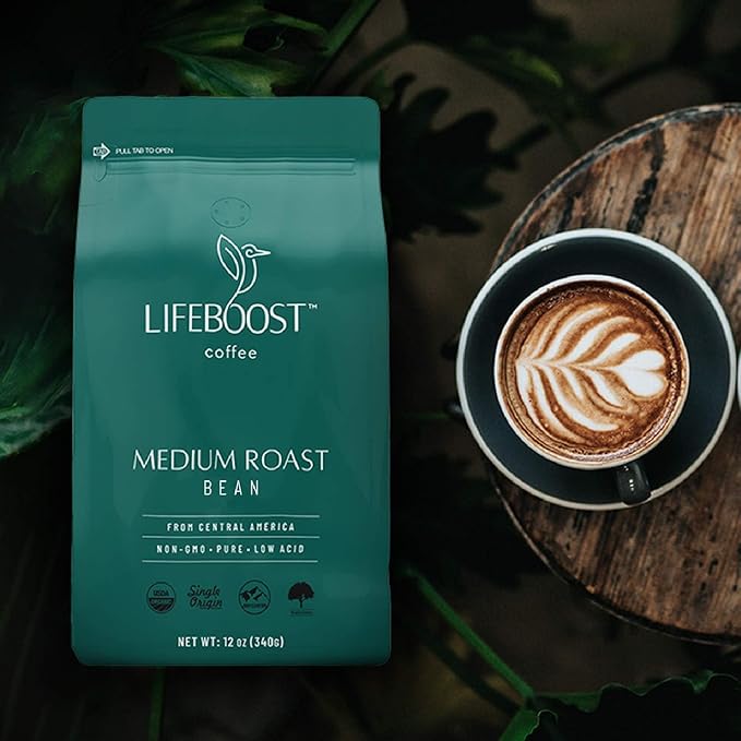 Lifeboost Organic Coffee Beans Medium Roast - Image 2