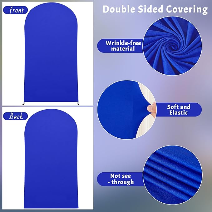 6.6FT Royal Blue Arch Backdrop Cover - Image 3