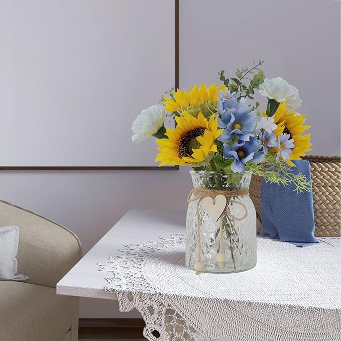 Leftover Faux Flowers in vase, Table centerpieces - Image 9