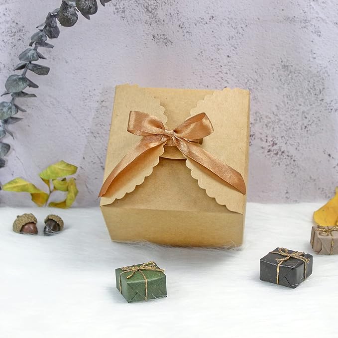 Brown Box for Presents, 10 Pack Small Empty Kraft Paper Gift Boxes - Image 3