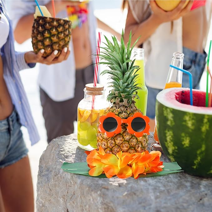 6 Sets Hawaiian Table Centerpieces Pineapple Luau Party Table Decorations - Image 5