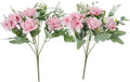 Artificial Flower 5 Branches Artificial Silk Fake Flowers Bouquet Small Roses by YoungJewl