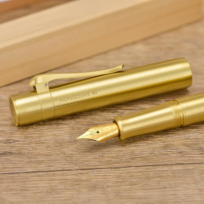 Hongdian M2 Mini Brass Fountain Pen - Image 5