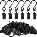 Stainless Steel S Hooks Curtain Clips, 50 Pack Hanging Party Lights Clips by AMZSEVEN