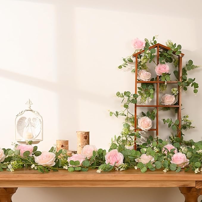Dolicer 2Pcs 13Ft Artificial Eucalyptus Garlands - Image 4
