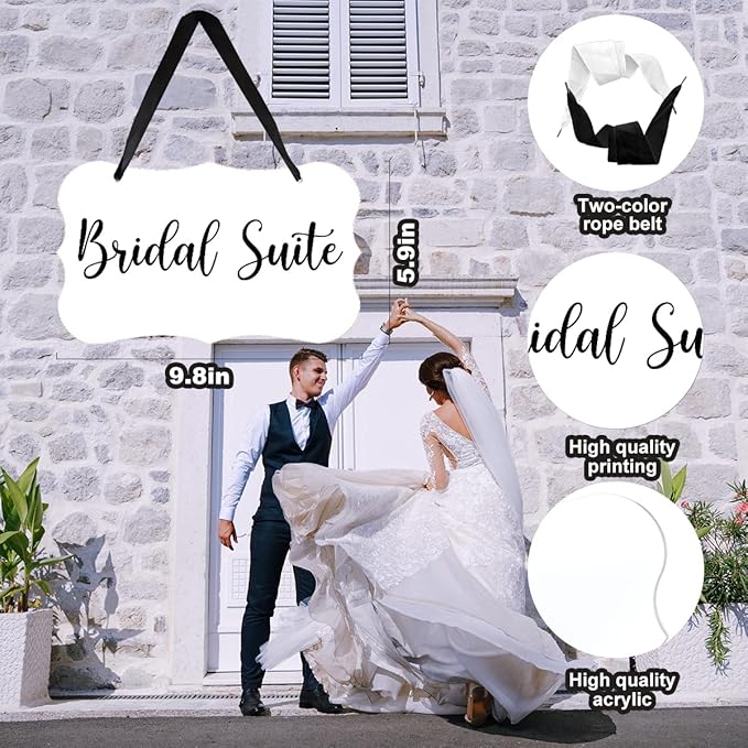 Acrylic Wedding Sign, Ring Bearer Sign, Bridal Suite Decorations, - Image 3