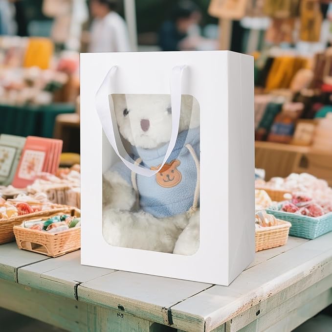 MOXARYSU 3 Pcs White Gift Bags - Image 6