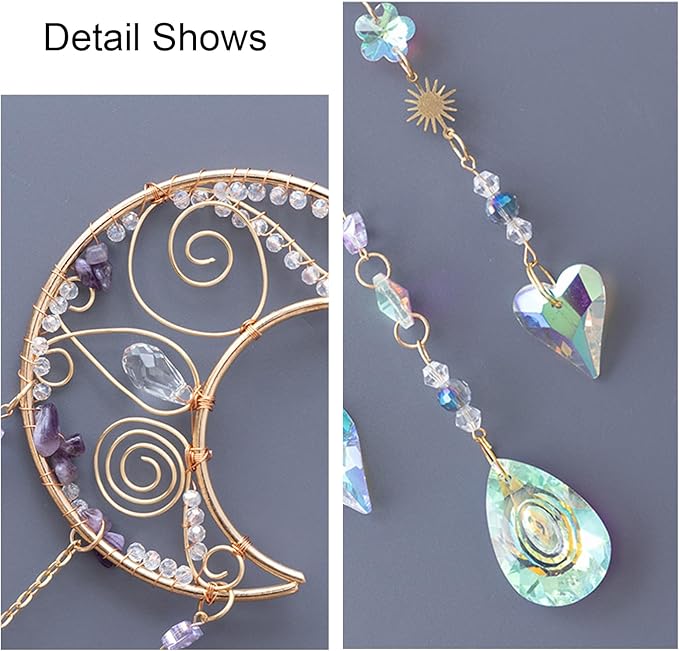 TUOKING Crystal Moon Suncatchers - Image 3