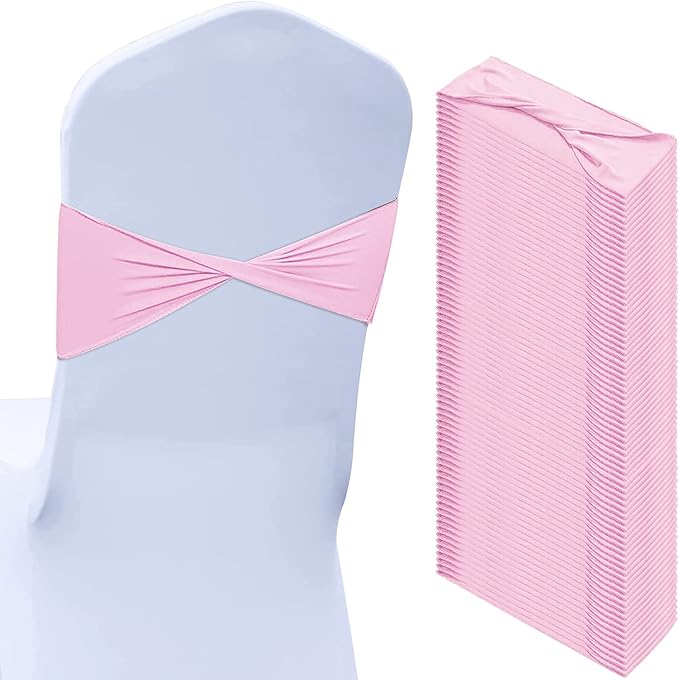 Kinlop 50 Pcs Spandex Chair Sashes Bows Chair BanB0C3V1RSWZds Slider Sashes by Kinlop