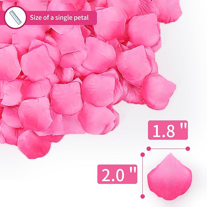 1000 Pcs Artificial Fake Rose Petals, Flower Petals - Image 3