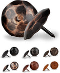 10 Pack 1.5" Round Head Iron Clavos Decorative Nails – Oil Rubbed Bronze – by BorderlandRusticHardware