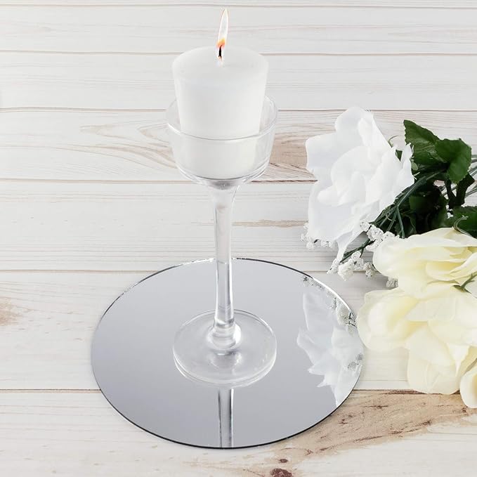 Super Z Outlet Round Mirror Wedding Table Centerpieces - Image 5