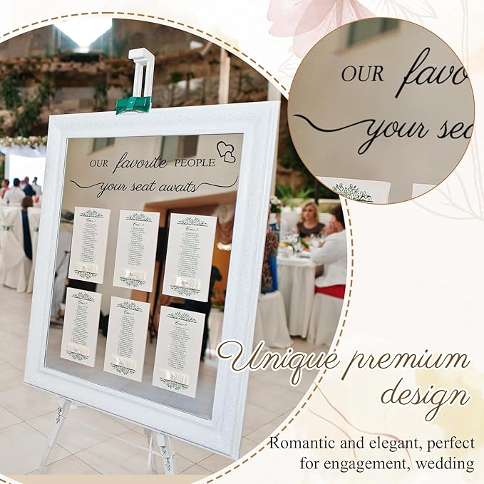 3 Pcs Wedding Seating Chart Decal Stickers DIY Our Favorite People Your Seat - Image 5