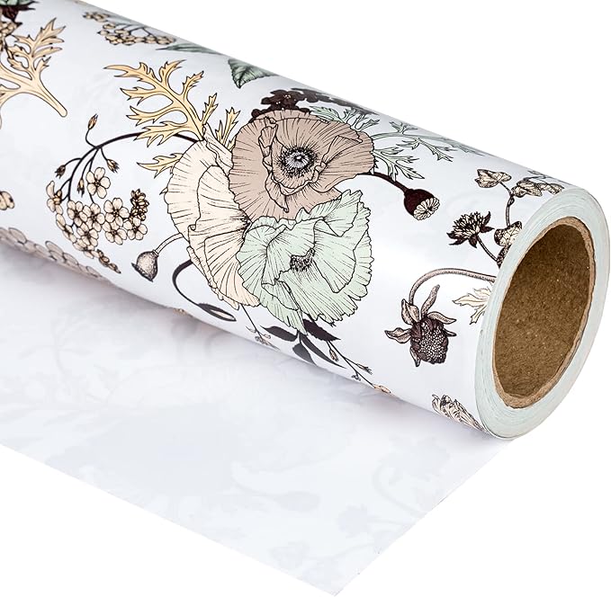 WRAPAHOLIC 30 Inch Jumbo Floral Wrapping Paper - Image 2
