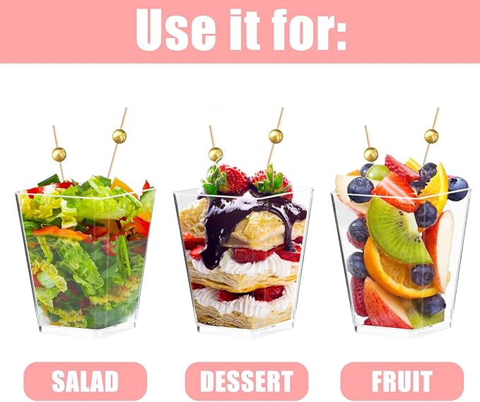 Kosotody 150 Pcs 5 OZ Dessert Cups - Image 3