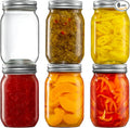 16 oz. Regular-Mouth Glass Mason Jars by GLING