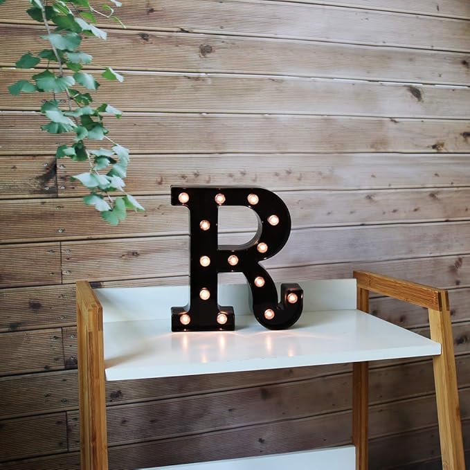 Light Up Black Alphabet Marquee Letters Sign LED Marquee Number Lights Sign - Image 3