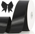 NESCCI 60 Yards Ribbon, 1-1/2 Inch Black Satin Ribbon, Single Face Satin Ribbons by NESCCI