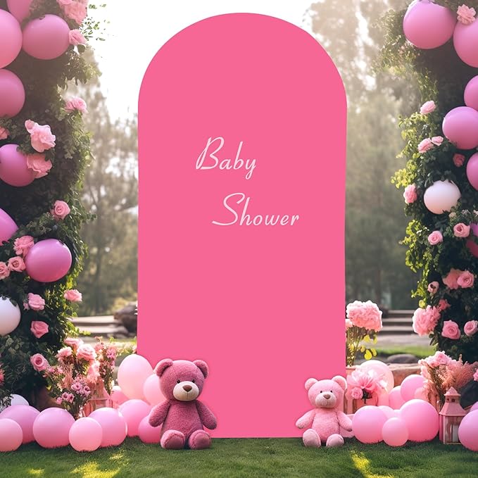 7.2FT Fuchsia Arch Backdrop Cover - Image 6