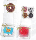 RomanticBaking 3¼"x3¼x1½50PCS Full Clear Cookie Boxes Soap Boxes Chocolate by RoanticBaking
