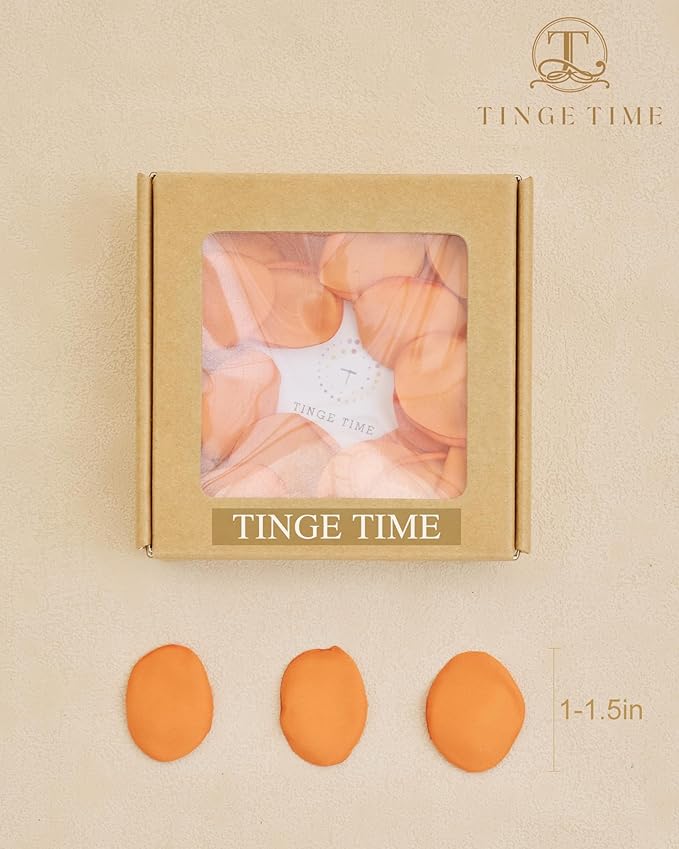 TINGE TIME Silk Flowers: 200pcs Rose Petals - Image 2