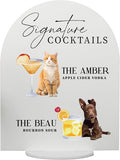 Pet Signature Drink Wedding Signs by Elation+Factory+Co.