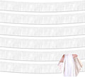 6 Pack 10 Feet White Foil Fringe Garland Metallic Tinsel Streamers Banner Wall by Ferwzsr