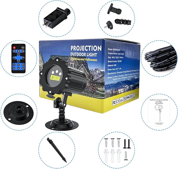 Christmas Projector Lights Outdoor, Garden Light Projector - Image 8