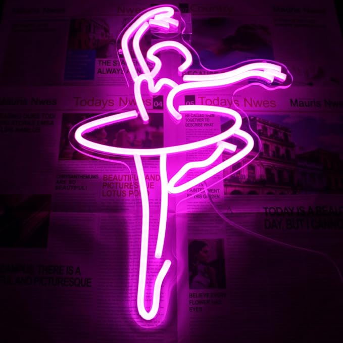 Ballet Girl Neon Sign Pink LED Dance Neon Lights Dancing Woman Neon Wall Light - Image 6