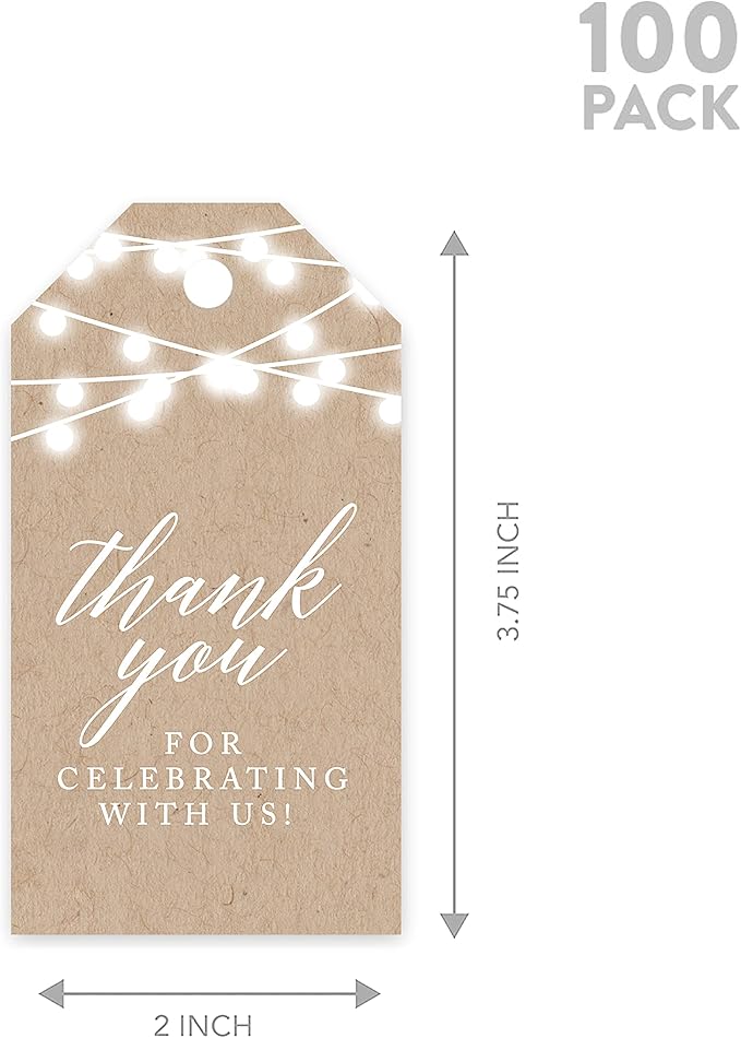Andaz Press 100-Pack Thank You For Celebrating - Image 5