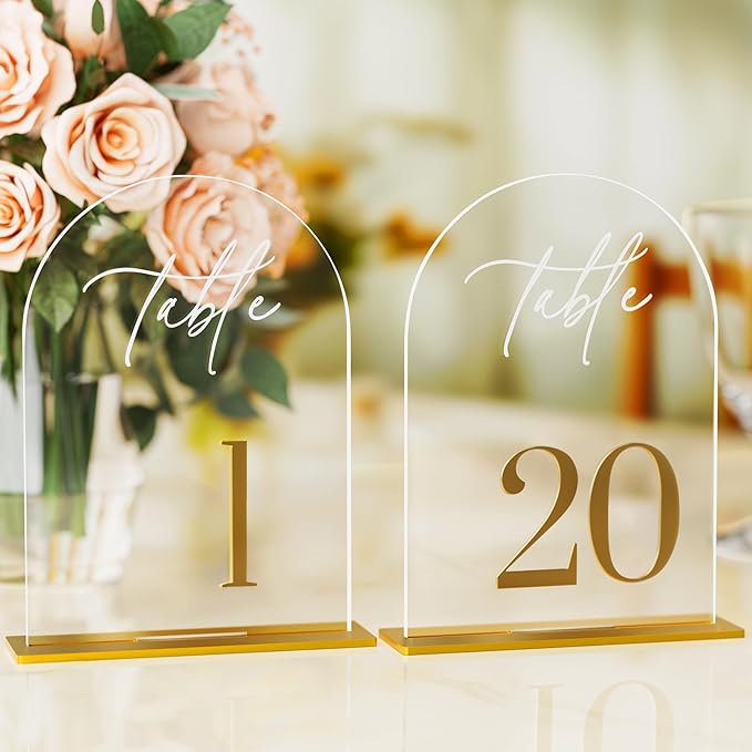 Arch Wedding Table Numbers 1-20 by Unknown