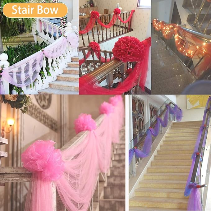 Crystal Organza Tulle Sheer Fabric Backdrop Curtains - Image 6