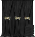30x10ft Backdrop Curtains for Parties, 6 Panels 5x10ft Curtains Photography by JKLUMI