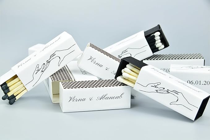 10 Boxes - Customized Matchboxes Colorful Tips - Image 3