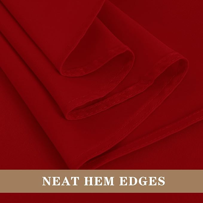 Fitable Red Rectangle Table Clothes, 6 Pack - Image 4