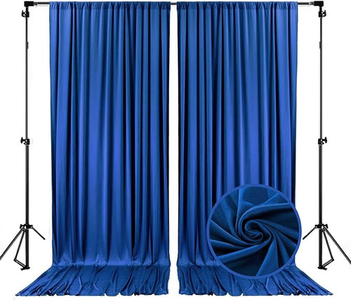 10 x 7 Feet Royal Blue Backdrop Curtain by ZEBMOON