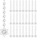 Nuenen 100 Pcs Acrylic Hanging Crystals by Nuenen