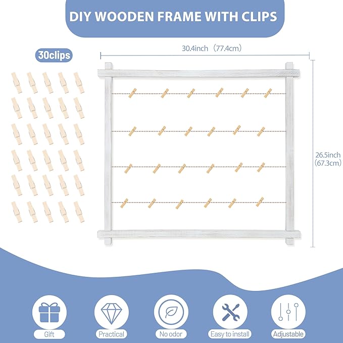 Collage Picture Frame, Photo Display Board, Hanging Pictures Frames - Image 6