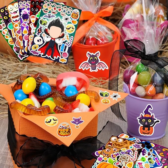 36 Sheets Halloween Stickers for Kids, Make Your Own Halloween Stickers - Image 6
