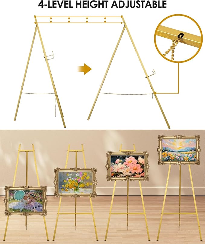 Gold Easel Stand for Wedding Signs - Image 5