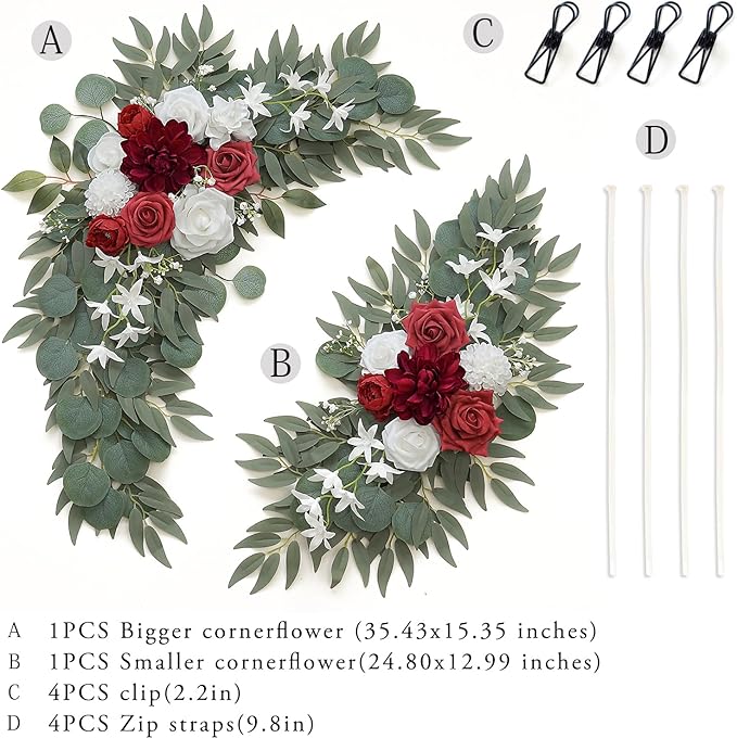 Artificial Flower Swag Set of 2 - Image 2