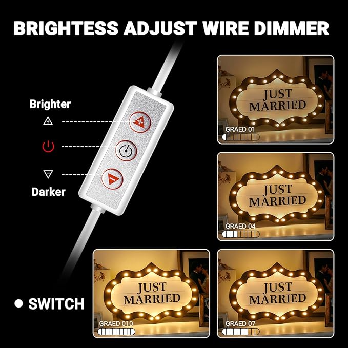 Custom Wedding Bottle Service Sign, IP67 Waterproof LED Marquee Light Up Board - Image 5