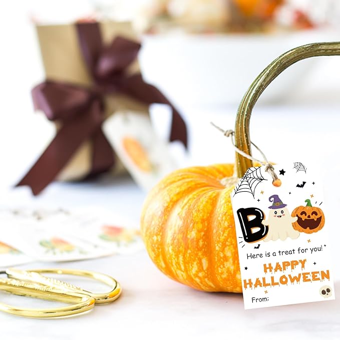 50pcs Boo Halloween Favor Tags, Halloween Class Gift Tags - Image 5