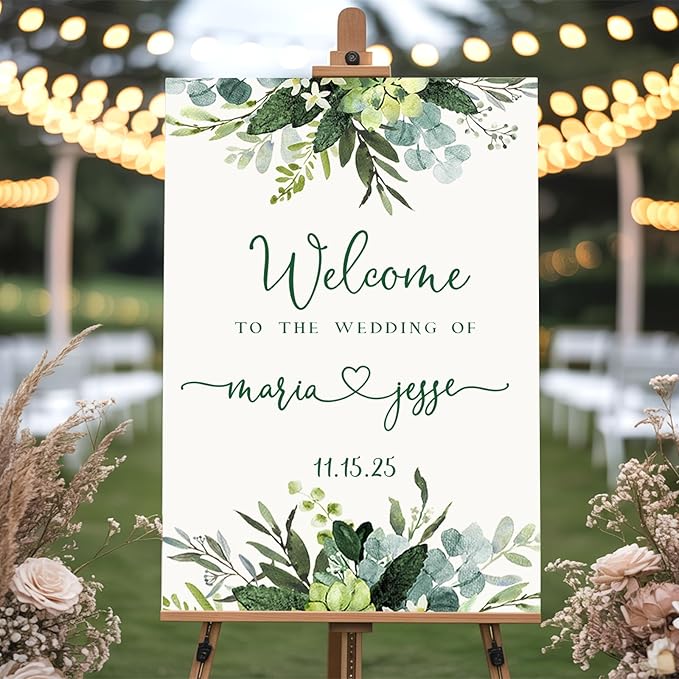 Wedding Welcome Sign Personalized - Image 2