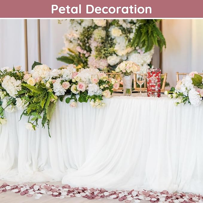 Suream 600 Pieces Silk Flowers Petals, Blush Pink Faux Flowers Petals - Image 5