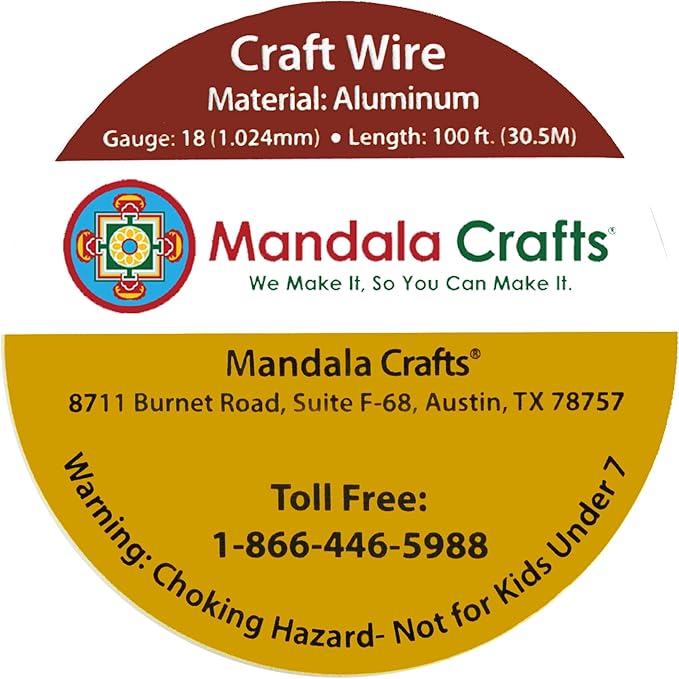Mandala Crafts 12 14 16 18 20 22 Gauge Anodized Jewelry Making Beading Floral - Image 3