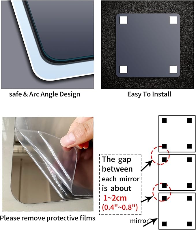 Unbreakable Acylic Small Mirror Tiles - Image 4