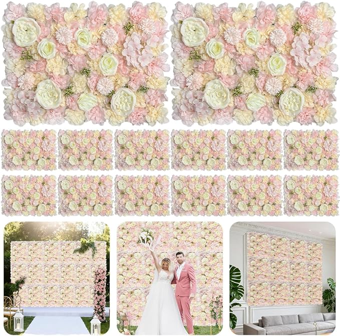 Artificial 3D Flower Wall Panel by RioBeryo