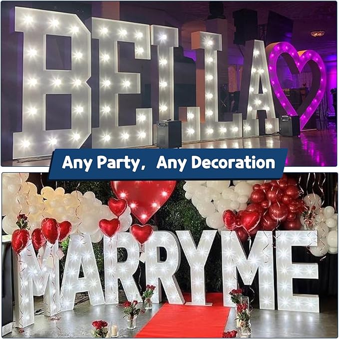 Marquee Letters 3 Feet Tall Large Light Up Letters Baby Shower Decorations - Image 6